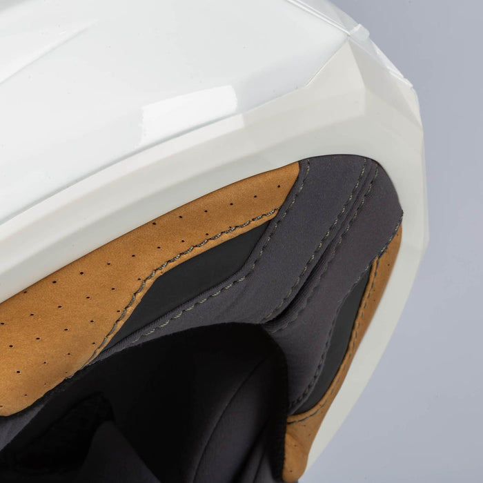 Klim X1 Alpha Helmet ECE/DOT - Gloss White - High-rise