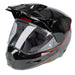 Klim X1 Alpha Helmet ECE/DOT - Quanta Gloss Black - Fiery Red