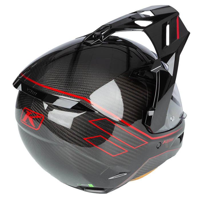 Klim X1 Alpha Helmet ECE/DOT - Quanta Gloss Black - Fiery Red