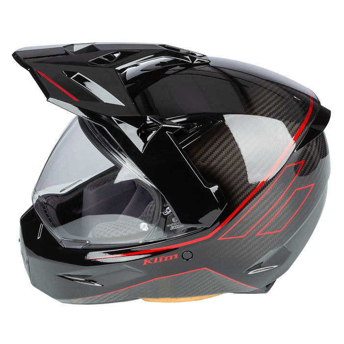 Klim X1 Alpha Helmet ECE/DOT - Quanta Gloss Black - Fiery Red