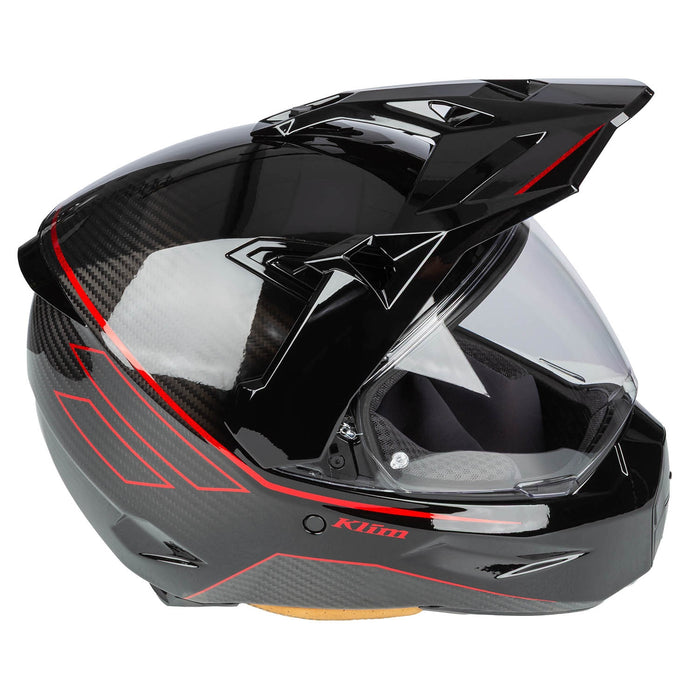 Klim X1 Alpha Helmet ECE/DOT - Quanta Gloss Black - Fiery Red