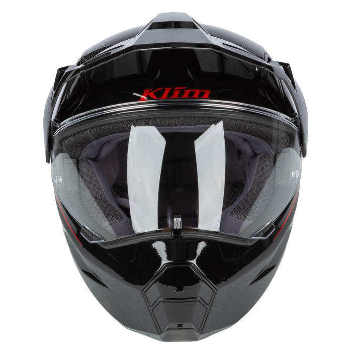Klim X1 Alpha Helmet ECE/DOT - Quanta Gloss Black - Fiery Red