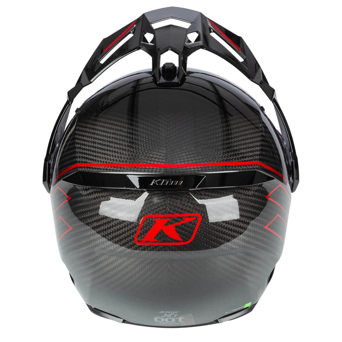 Klim X1 Alpha Helmet ECE/DOT - Quanta Gloss Black - Fiery Red