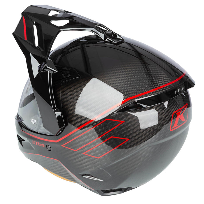 Klim X1 Alpha Helmet ECE/DOT - Quanta Gloss Black - Fiery Red