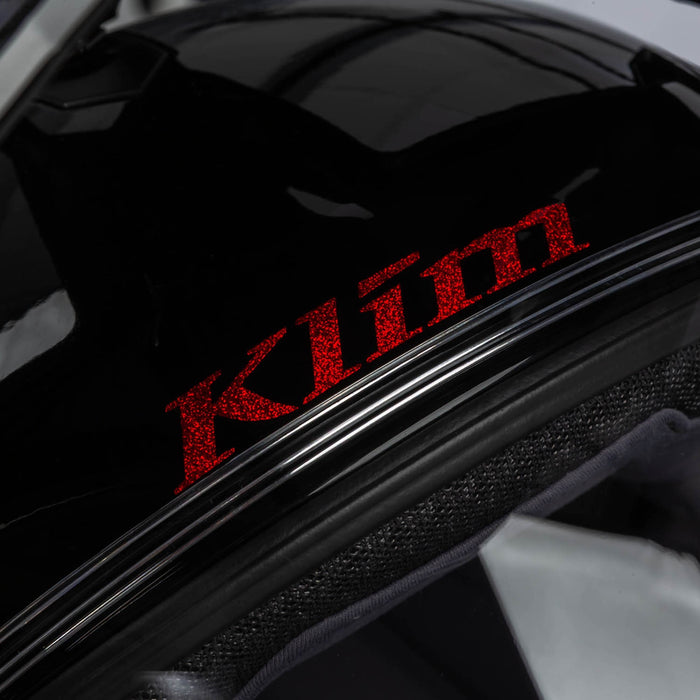 Klim X1 Alpha Helmet ECE/DOT - Quanta Gloss Black - Fiery Red