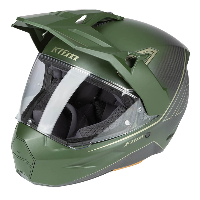 Klim X1 Alpha Helmet ECE/DOT - Quanta Matte Rifle Green - Oil Green