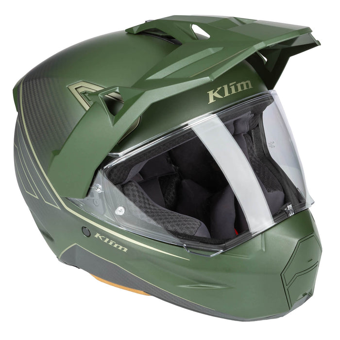 Klim X1 Alpha Helmet ECE/DOT - Quanta Matte Rifle Green - Oil Green