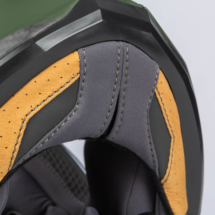 Klim X1 Alpha Helmet ECE/DOT - Quanta Matte Rifle Green - Oil Green