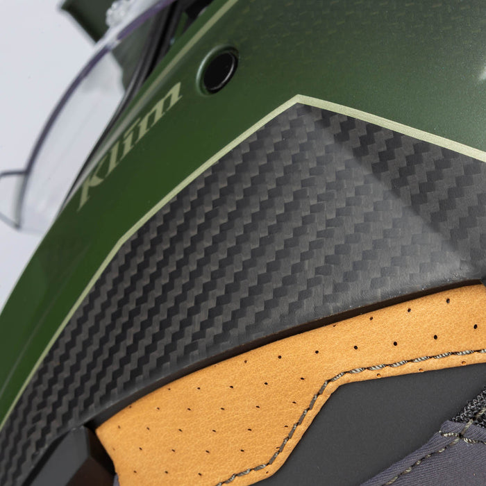 Klim X1 Alpha Helmet ECE/DOT - Quanta Matte Rifle Green - Oil Green