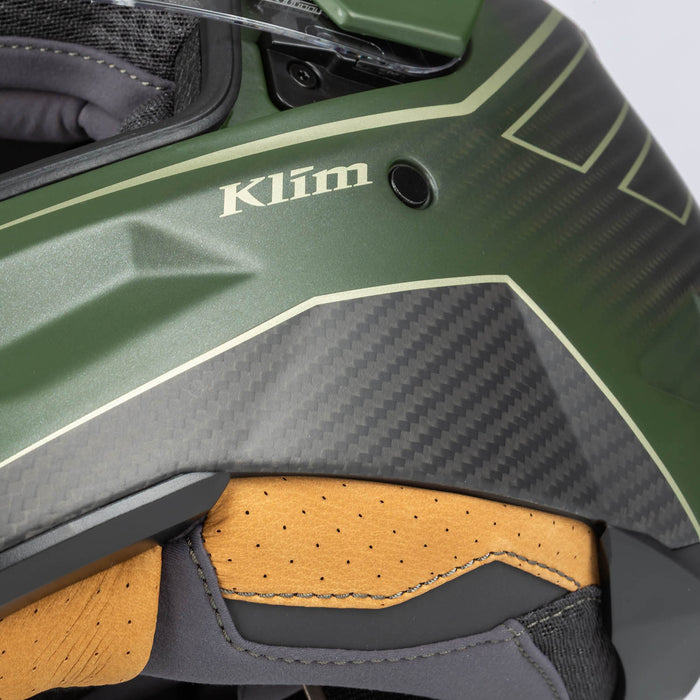 Klim X1 Alpha Helmet ECE/DOT - Quanta Matte Rifle Green - Oil Green