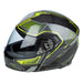 Klim GT1 Expedition Helmet ECE/DOT - Encrypted Gloss Asphalt - Hi-Vis