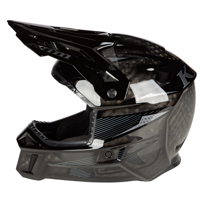 Klim F3 Carbon Pro Off-Road Helmet ECE - Striker Carbon Gloss Black