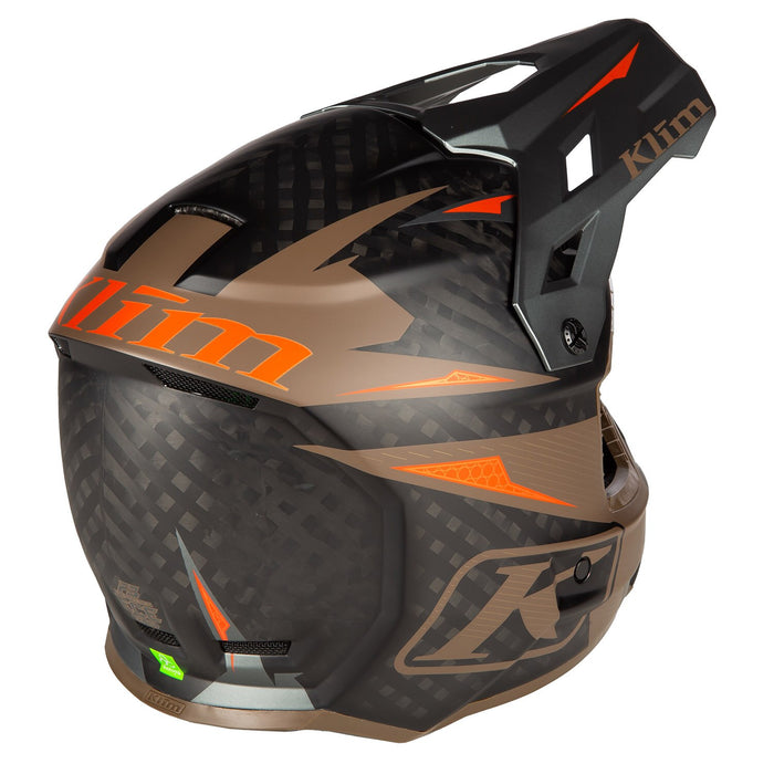 Klim F3 Carbon Pro Off-Road Helmet ECE (Non-Current) - Striker Potter's Clay