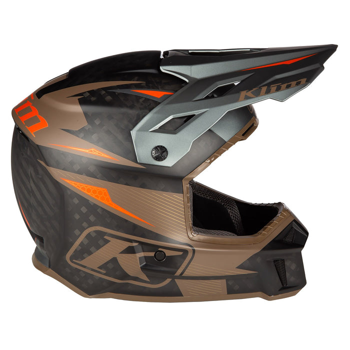 Klim F3 Carbon Pro Off-Road Helmet ECE (Non-Current) - Striker Potter's Clay