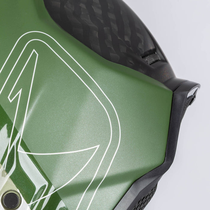 Klim F3 Carbon Pro Off-Road Helmet ECE - Tilt Gloss Rifle Green - Oil Green