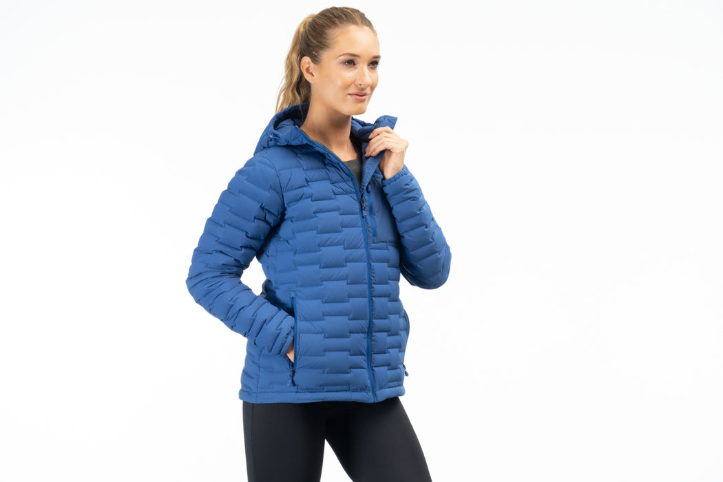 KLIM Womens Luna Stretch Down Hooded Jacket