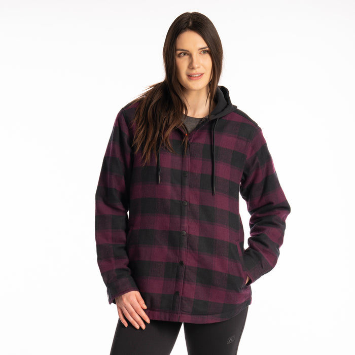 KLIM Womens Big Sky Fleece Lined Flannel Hoodie