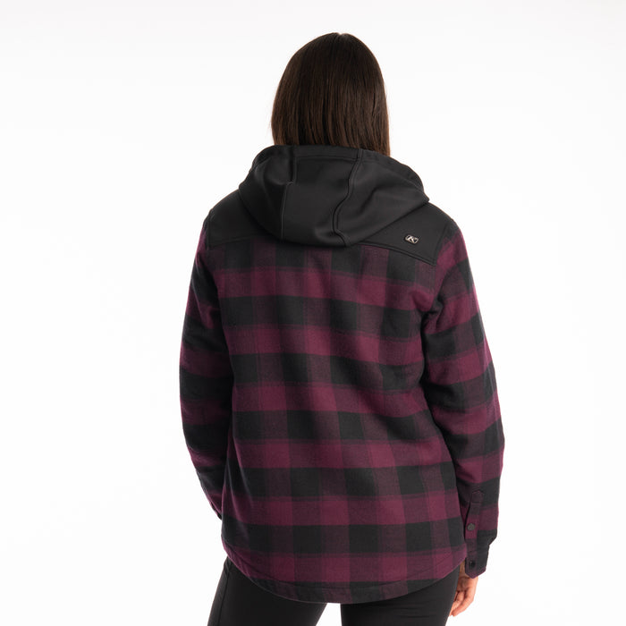 KLIM Womens Big Sky Fleece Lined Flannel Hoodie