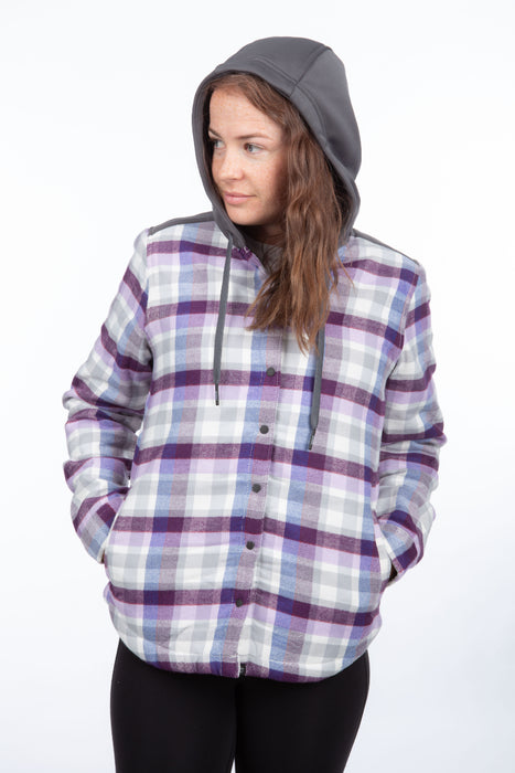 KLIM Womens Big Sky Fleece Lined Flannel Hoodie