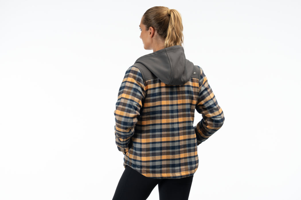 KLIM Womens Big Sky Fleece Lined Flannel Hoodie