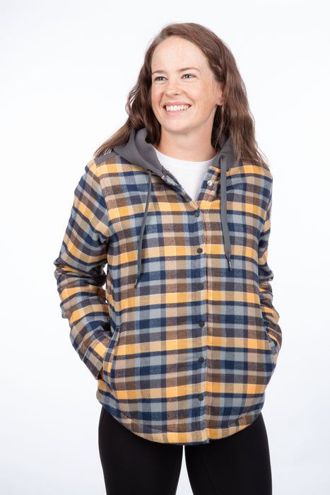 KLIM Womens Big Sky Fleece Lined Flannel Hoodie