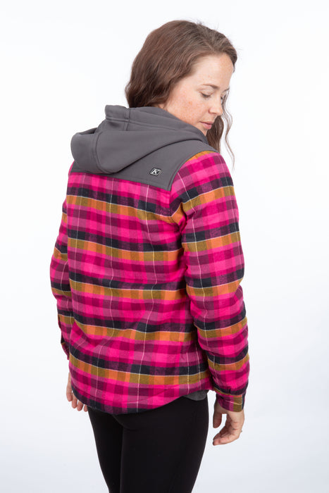 KLIM Womens Big Sky Fleece Lined Flannel Hoodie