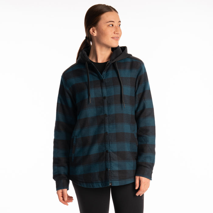 KLIM Womens Big Sky Fleece Lined Flannel Hoodie