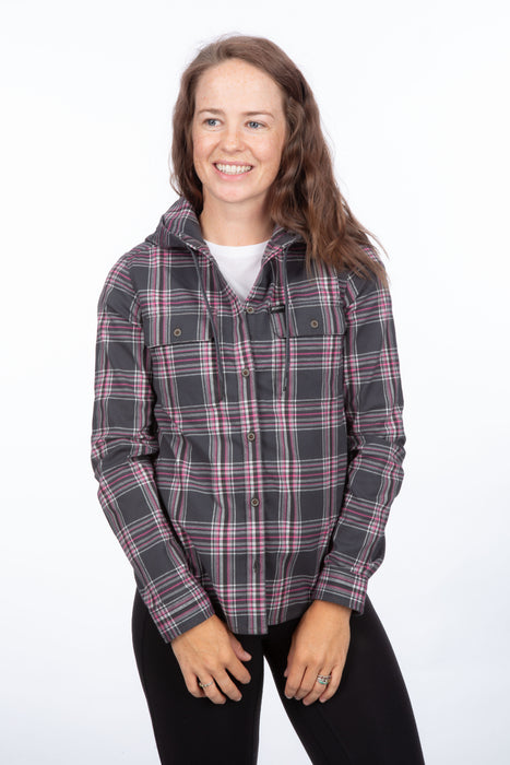 KLIM Womens Ginny Mountain Midweight Stretch Flannel Hoodie