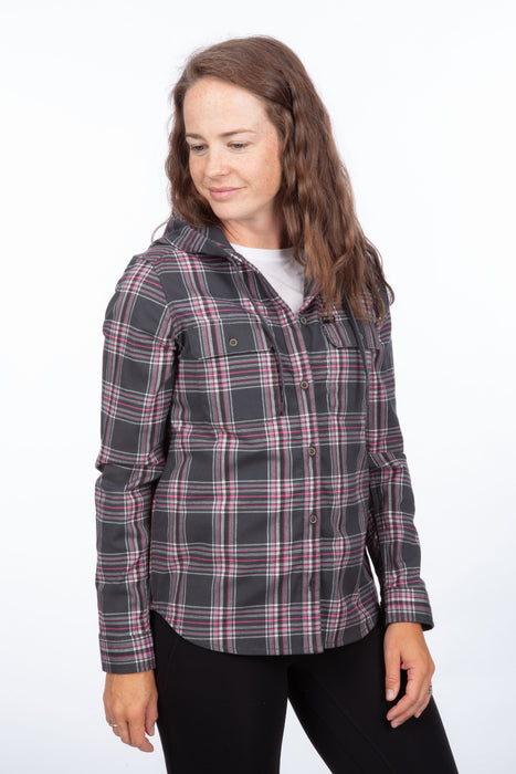 KLIM Womens Ginny Mountain Midweight Stretch Flannel Hoodie