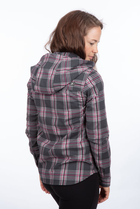 KLIM Womens Ginny Mountain Midweight Stretch Flannel Hoodie