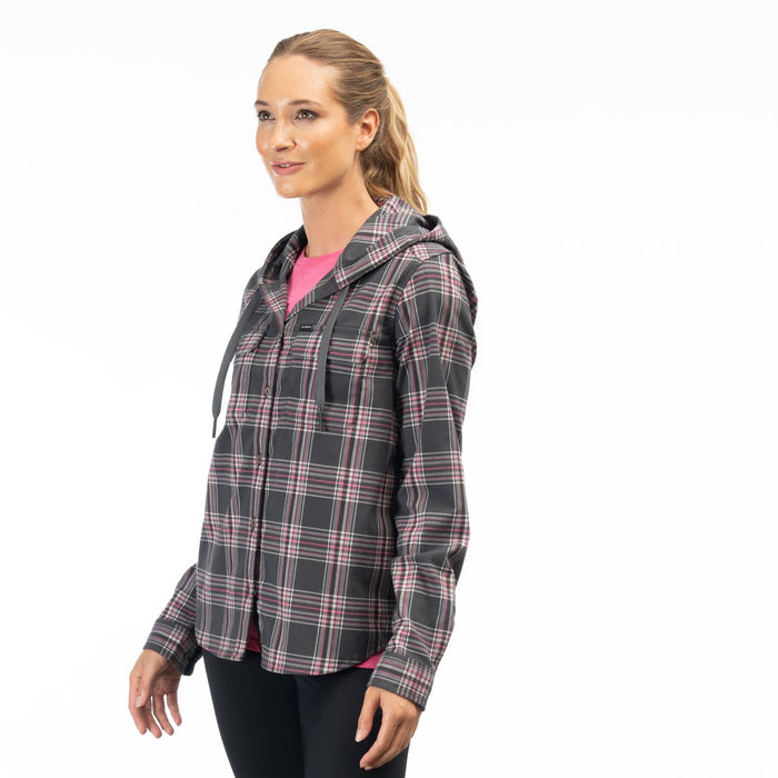 KLIM Womens Ginny Mountain Midweight Stretch Flannel Hoodie