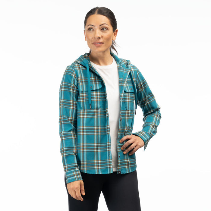 KLIM Womens Ginny Mountain Midweight Stretch Flannel Hoodie