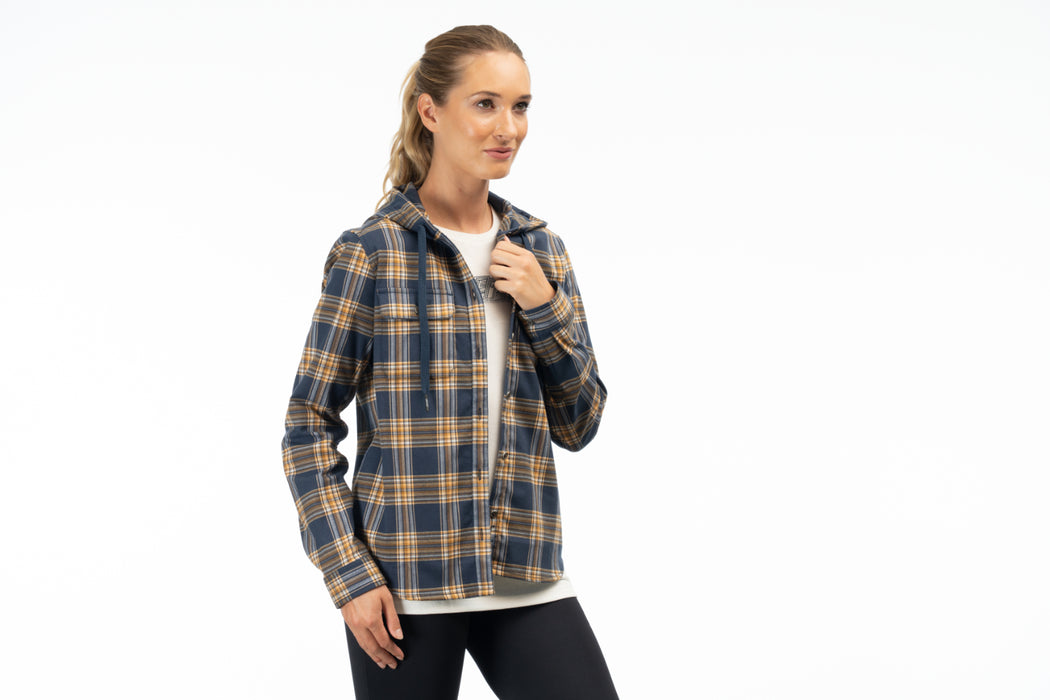 KLIM Womens Ginny Mountain Midweight Stretch Flannel Hoodie