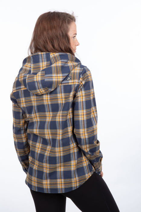 KLIM Womens Ginny Mountain Midweight Stretch Flannel Hoodie