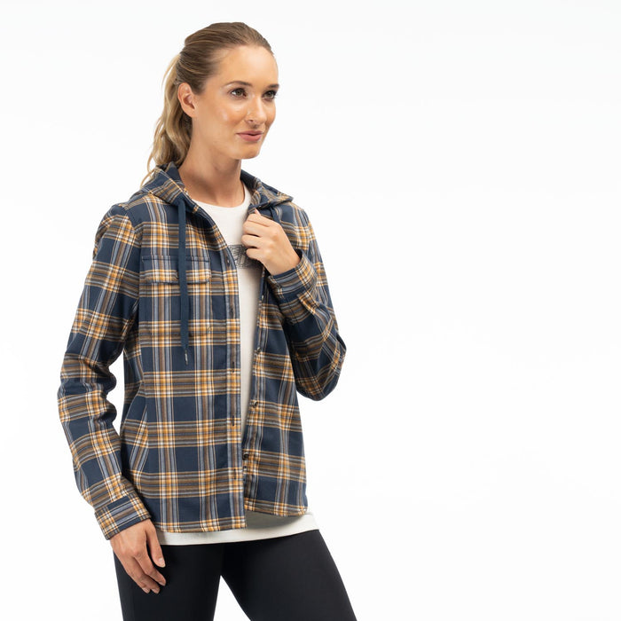 KLIM Womens Ginny Mountain Midweight Stretch Flannel Hoodie