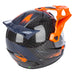 Klim Krios Pro Helmet ECE/DOT - Echo Gloss Black - Striking Orange - Petrol
