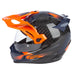 Klim Krios Pro Helmet ECE/DOT - Echo Gloss Black - Striking Orange - Petrol
