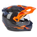 Klim Krios Pro Helmet ECE/DOT - Echo Gloss Black - Striking Orange - Petrol
