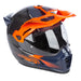 Klim Krios Pro Helmet ECE/DOT - Echo Gloss Black - Striking Orange - Petrol