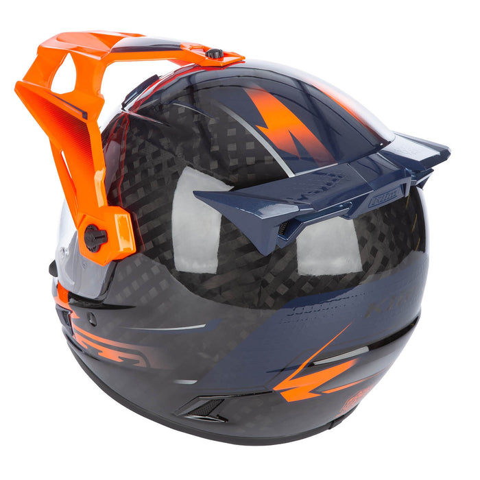 Klim Krios Pro Helmet ECE/DOT - Echo Gloss Black - Striking Orange - Petrol