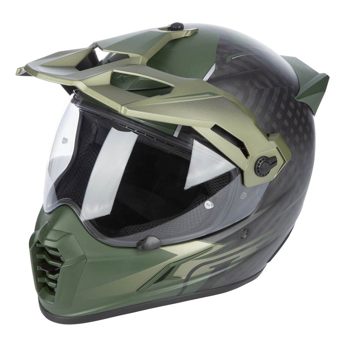 Klim Krios Pro Helmet ECE/DOT - Echo Matte Black - Rifle Green - Oil Green