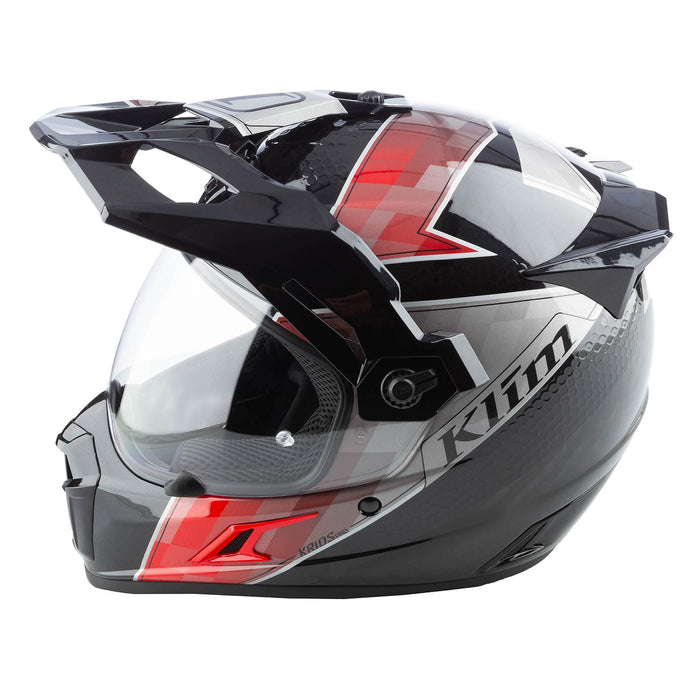 Klim Krios Pro Helmet ECE/DOT (Non-Current) - Spectrum Black - Fiery Red
