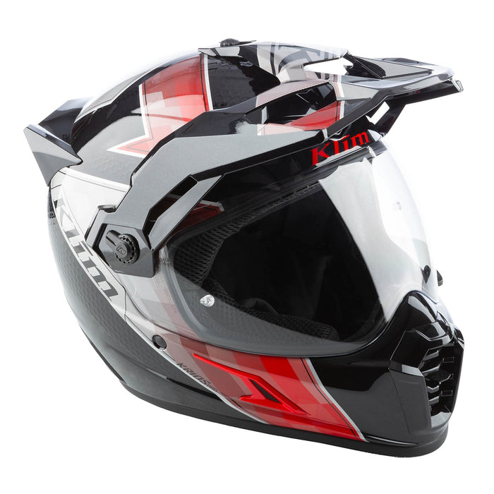 Klim Krios Pro Helmet ECE/DOT (Non-Current) - Spectrum Black - Fiery Red