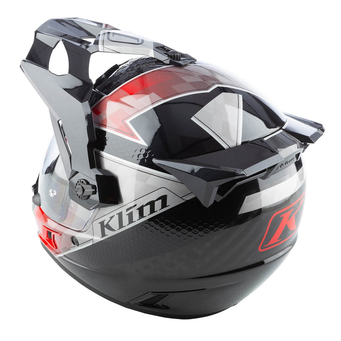 Klim Krios Pro Helmet ECE/DOT (Non-Current) - Spectrum Black - Fiery Red