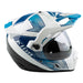 Klim Krios Pro Helmet ECE/DOT - Spectrum White - Blue