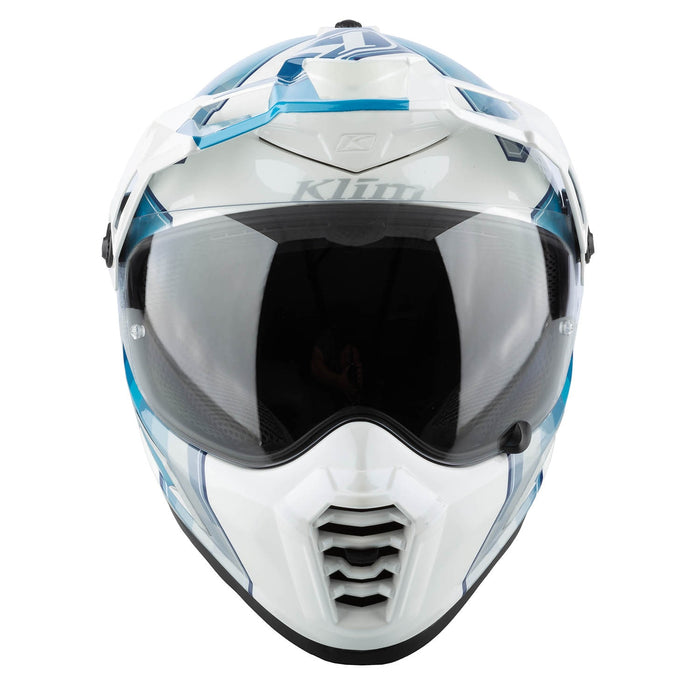Klim Krios Pro Helmet ECE/DOT - Spectrum White - Blue