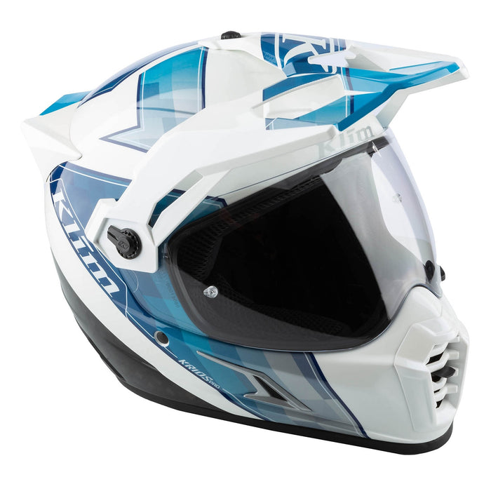 Klim Krios Pro Helmet ECE/DOT - Spectrum White - Blue