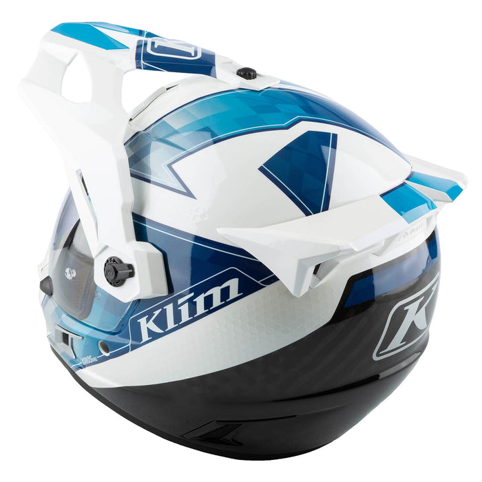 Klim Krios Pro Helmet ECE/DOT - Spectrum White - Blue