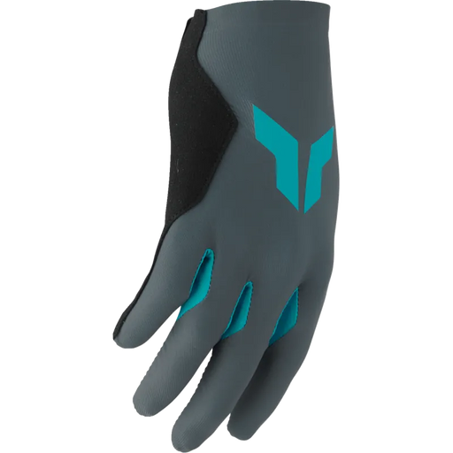 Thor Womens Sportmode Gloves - Gray/Aqua - Front