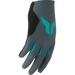 Thor Womens Sportmode Gloves - Gray/Aqua - Front